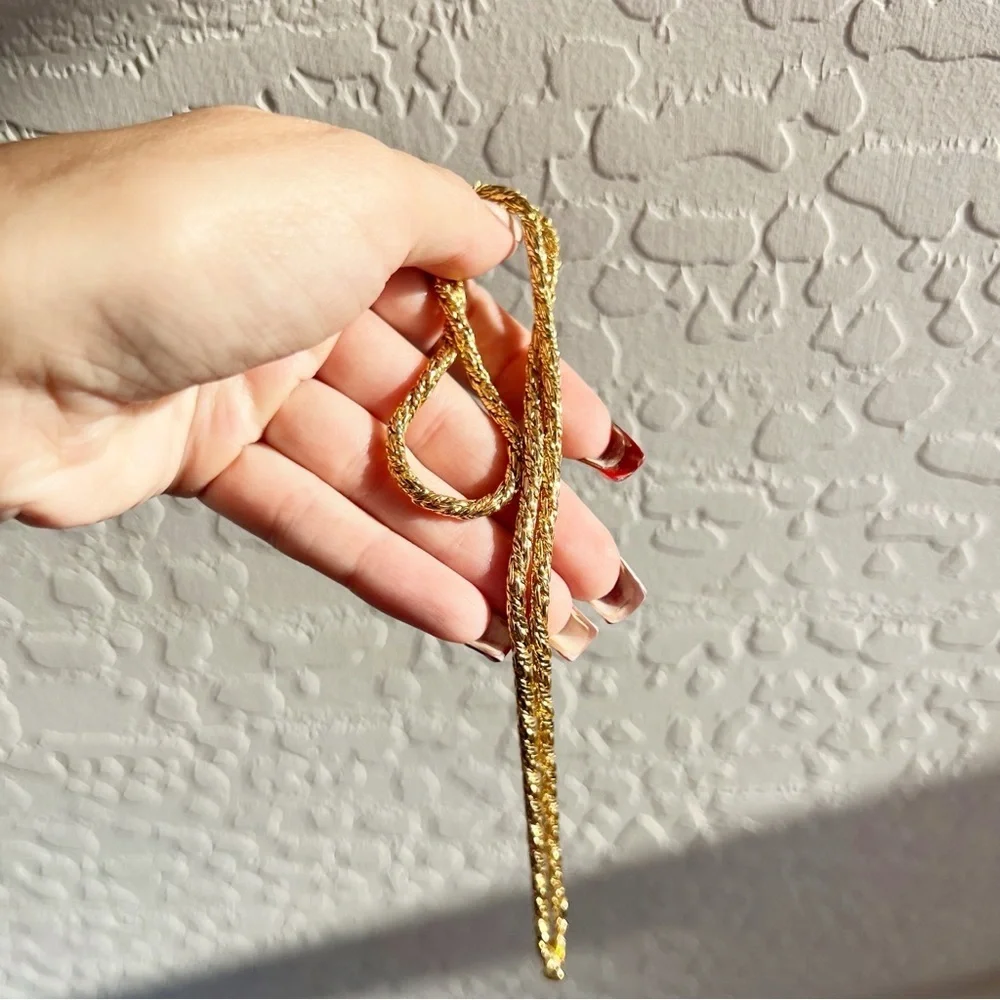 Monet Gold Rope Tied Necklace - Picture 2 of 8